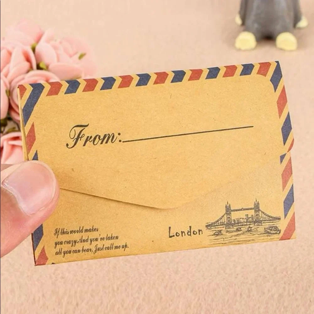 Note memo pad Mail Postage Letter envelope  Stationary Gift